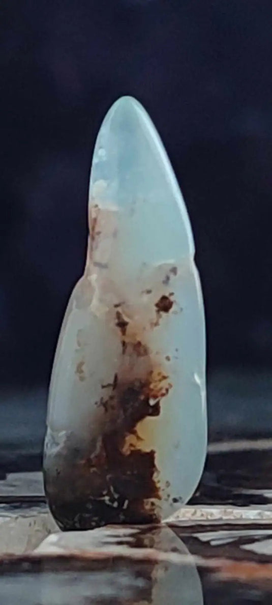 Chrysoprase du Kazakhstan pierre roulée Grade ’Extra’ Chrysoprase pierre roulée