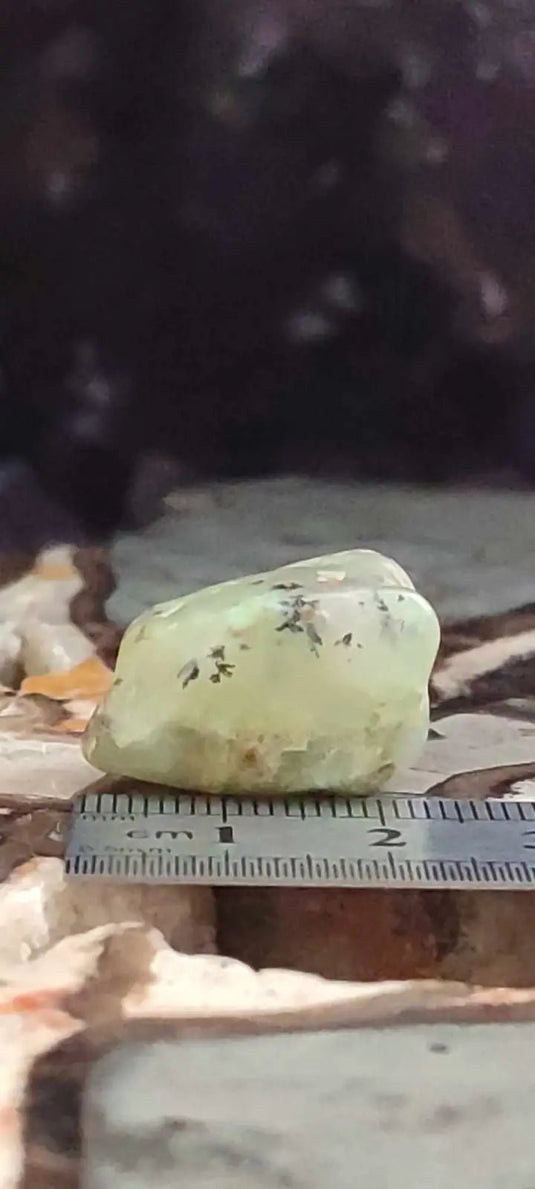 Chrysoprase du Kazakhstan pierre roulée Grade ’Extra’ Chrysoprase pierre roulée