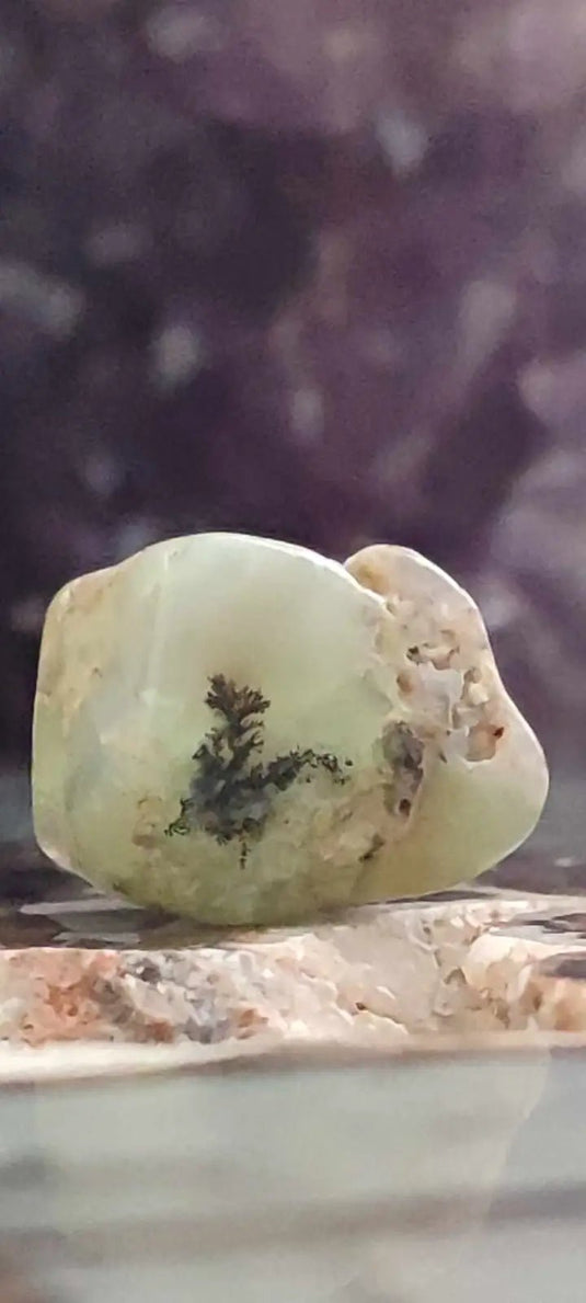 Chrysoprase du Kazakhstan pierre roulée Grade ’Extra’ Chrysoprase pierre roulée