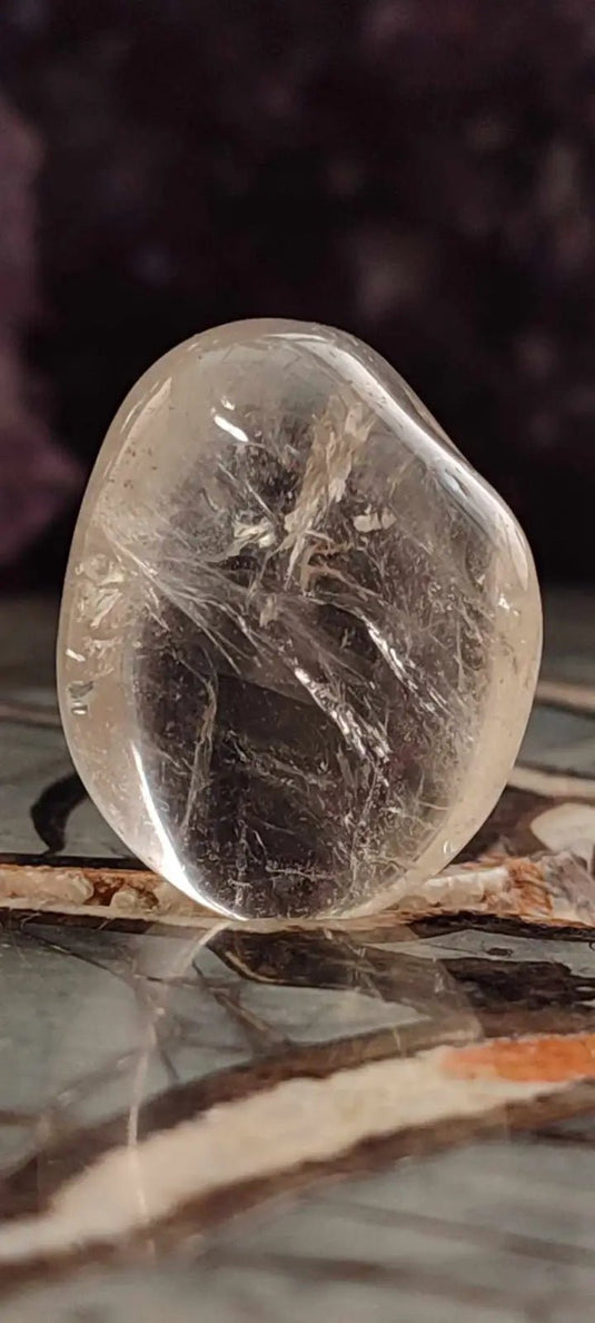 Citrine claire naturelle et véritable du Brésil pierre roulée Grade A++++ Citrine pierre roulée