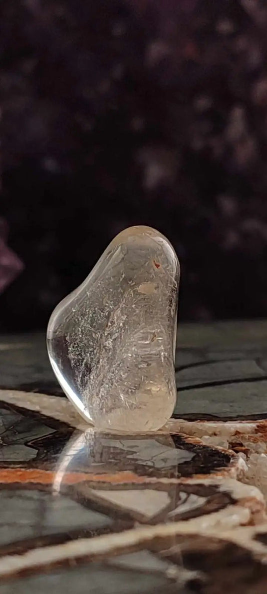 Citrine claire naturelle et véritable du Brésil pierre roulée Grade A++++ Citrine pierre roulée