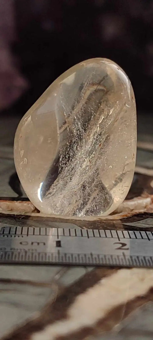 Citrine claire naturelle et véritable du Brésil pierre roulée Grade A++++ Citrine pierre roulée