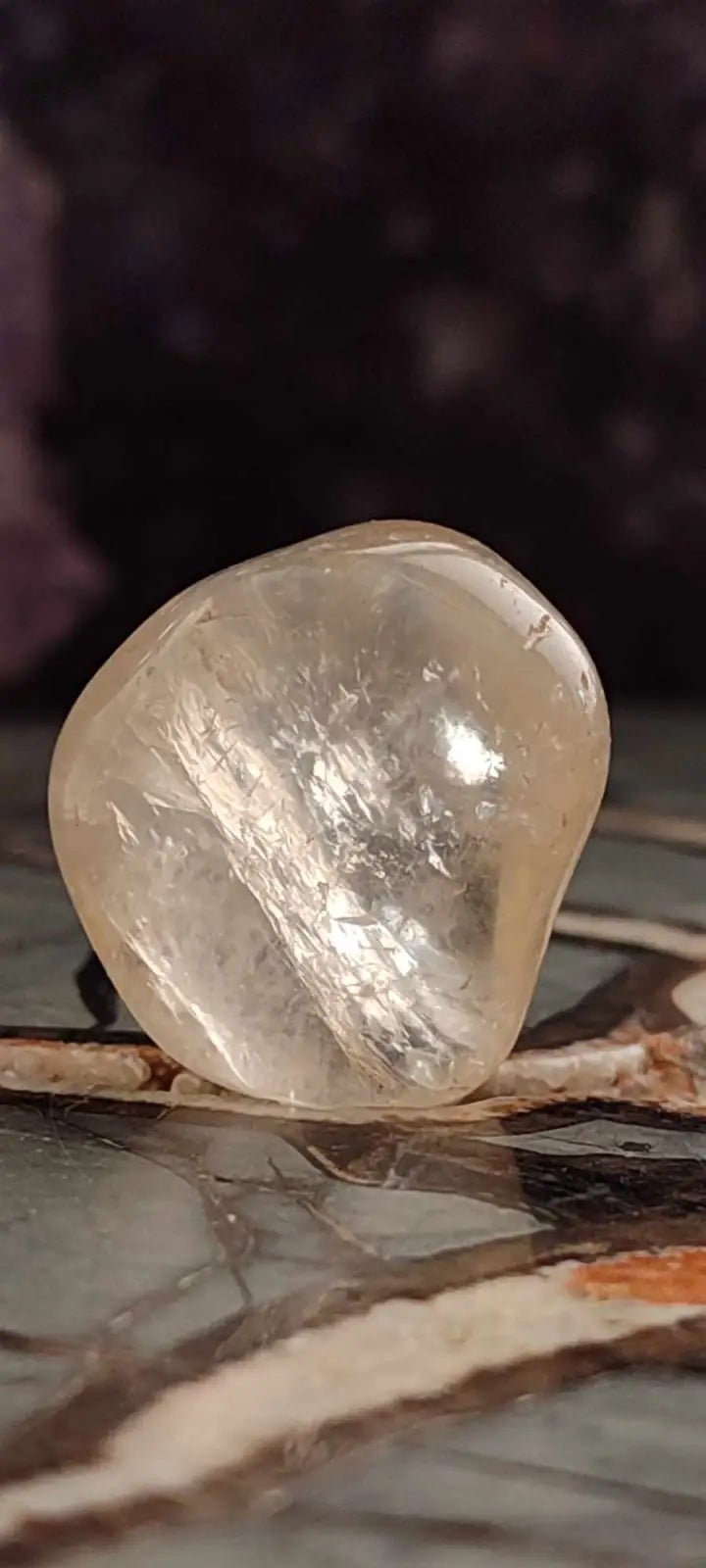 Chargez l'image dans la visionneuse de la galerie, Citrine claire naturelle et véritable du Brésil pierre roulée Grade A++++ Citrine pierre roulée
