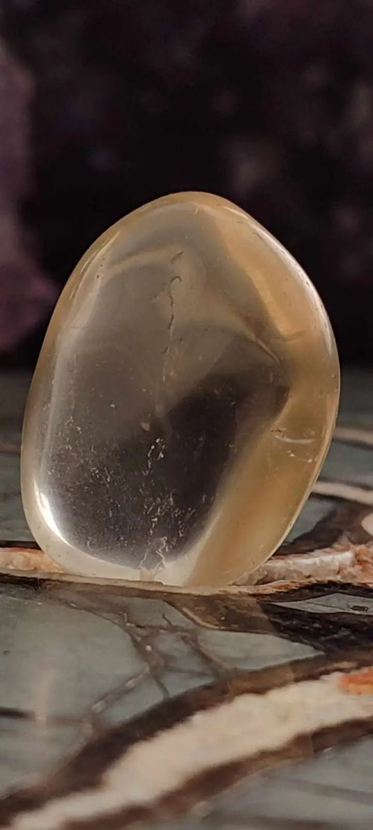 Citrine claire naturelle et véritable du Brésil pierre roulée Grade A++++ Citrine pierre roulée