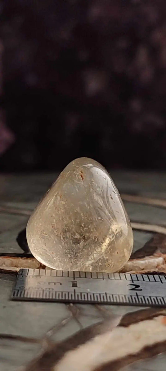 Citrine claire naturelle et véritable du Brésil pierre roulée Grade A++++ Citrine pierre roulée