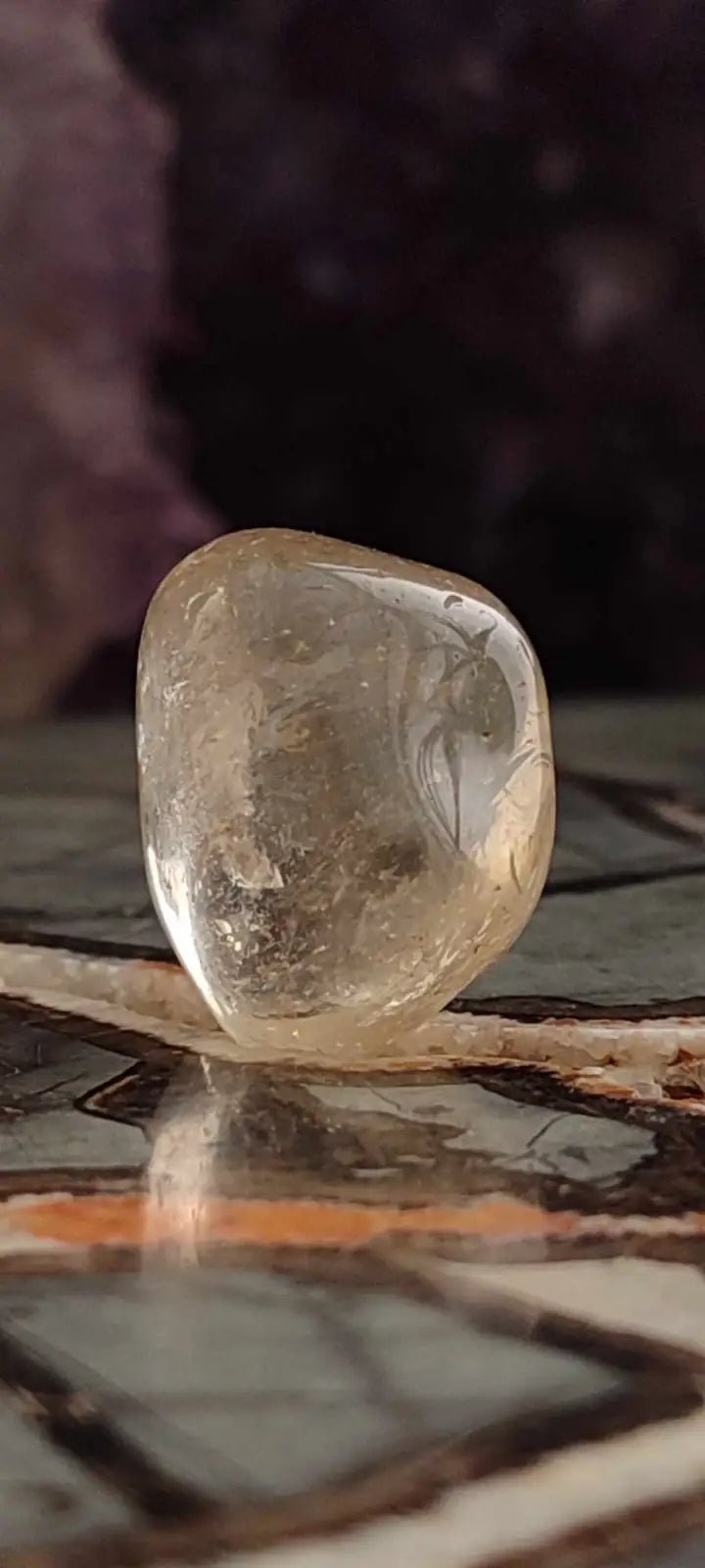 Chargez l'image dans la visionneuse de la galerie, Citrine claire naturelle et véritable du Brésil pierre roulée Grade A++++ Citrine pierre roulée
