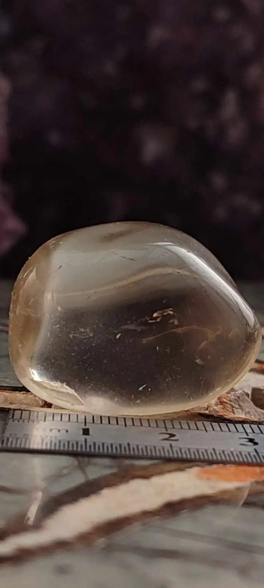 Citrine claire naturelle et véritable du Brésil pierre roulée Grade A++++ Citrine pierre roulée