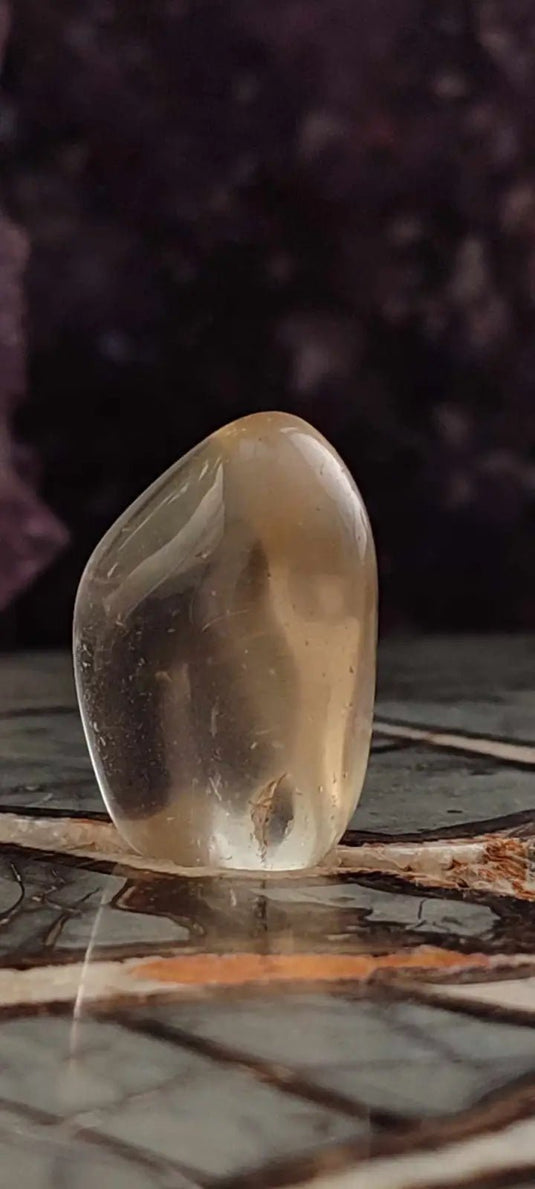 Citrine claire naturelle et véritable du Brésil pierre roulée Grade A++++ Citrine pierre roulée