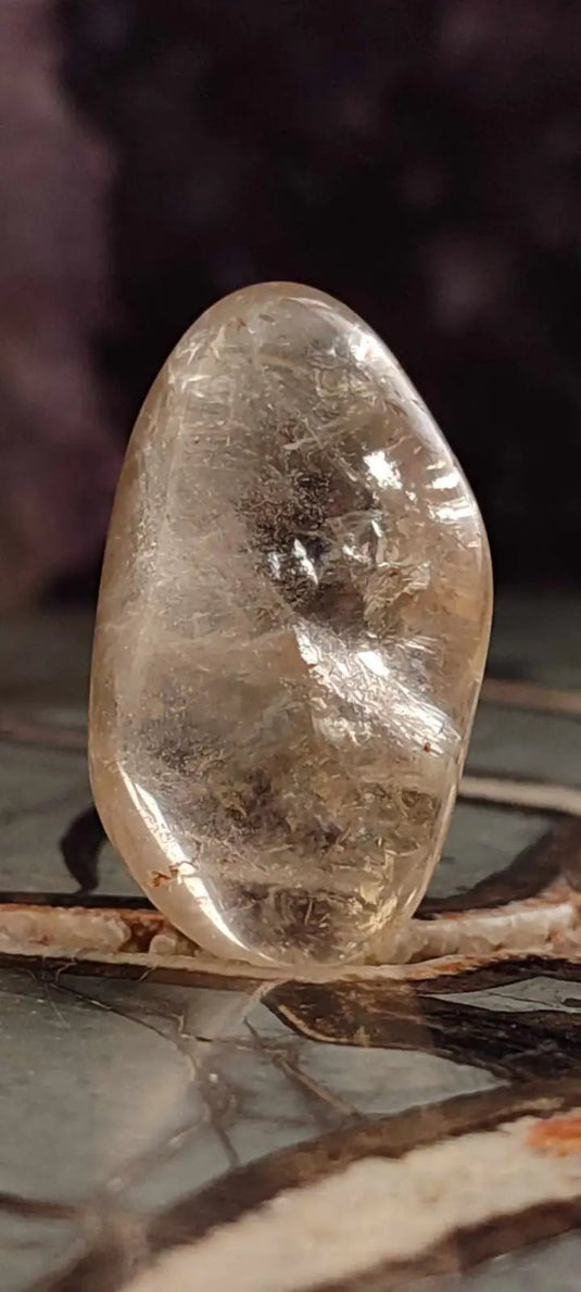 Citrine claire naturelle et véritable du Brésil pierre roulée Grade A++++ Citrine pierre roulée