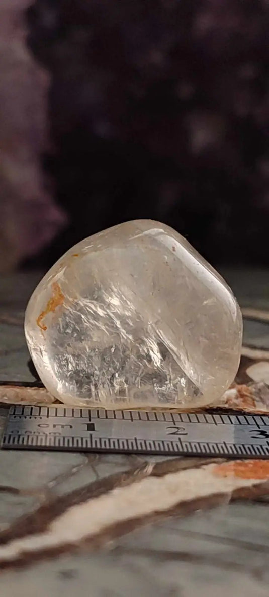 Citrine claire naturelle et véritable du Brésil pierre roulée Grade A++++ Citrine pierre roulée