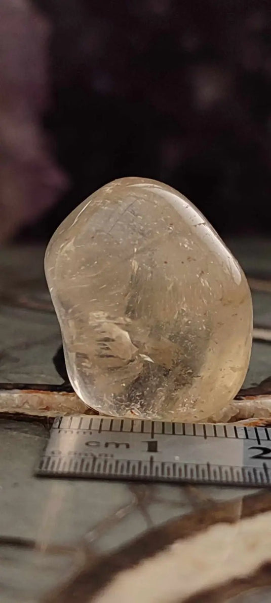 Citrine claire naturelle et véritable du Brésil pierre roulée Grade A++++ Citrine pierre roulée