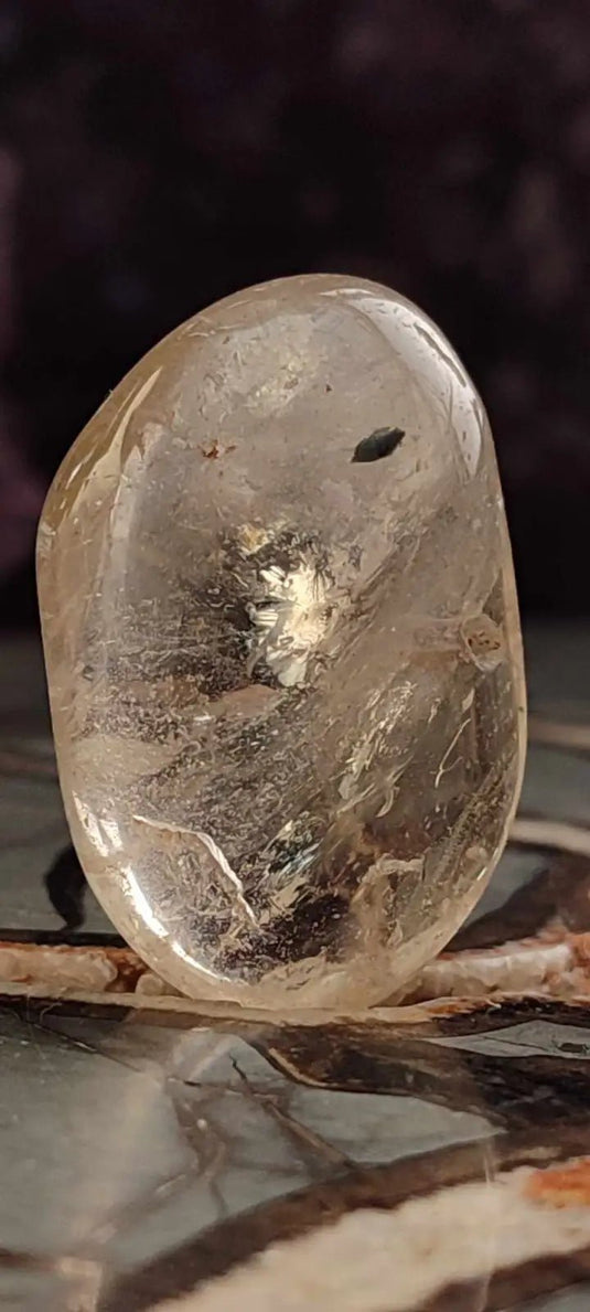 Citrine claire naturelle et véritable du Brésil pierre roulée Grade A++++ Citrine pierre roulée
