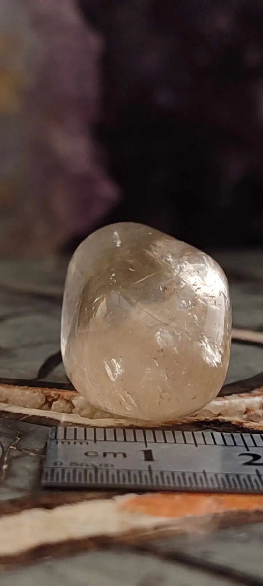 Citrine claire naturelle et véritable du Brésil pierre roulée Grade A++++ Citrine pierre roulée