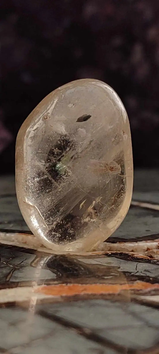 Citrine claire naturelle et véritable du Brésil pierre roulée Grade A++++ Citrine pierre roulée