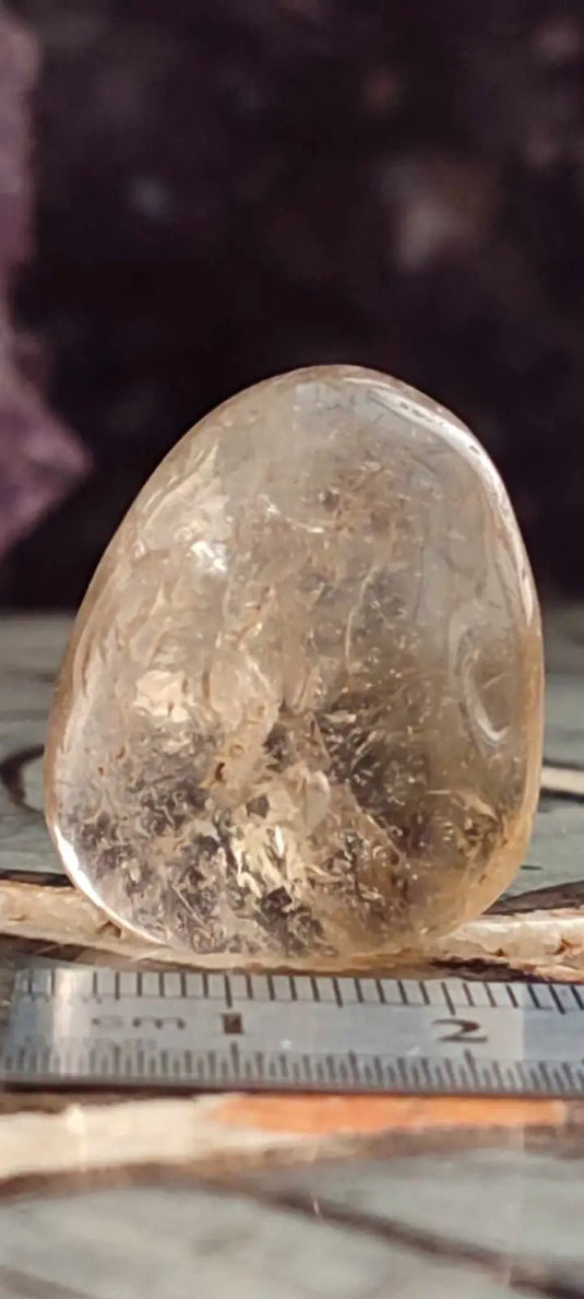 Citrine claire naturelle et véritable du Brésil pierre roulée Grade A++++ Citrine pierre roulée