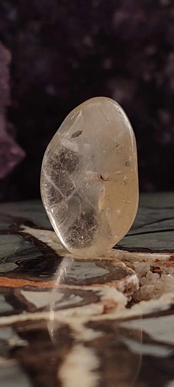Chargez l'image dans la visionneuse de la galerie, Citrine claire naturelle et véritable du Brésil pierre roulée Grade A++++ Citrine pierre roulée
