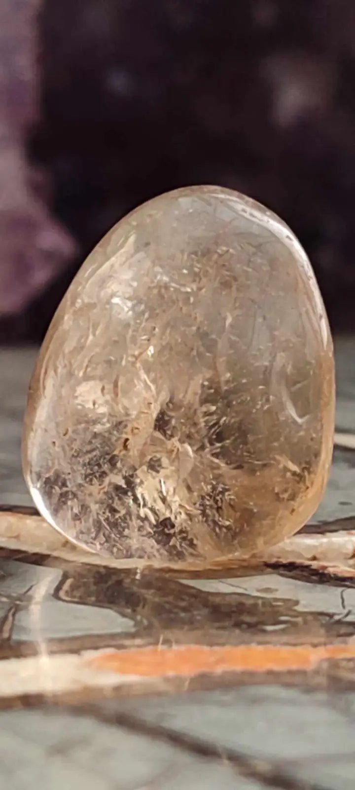 Load image into Gallery viewer, Citrine claire naturelle et véritable du Brésil pierre roulée Grade A++++ Citrine pierre roulée
