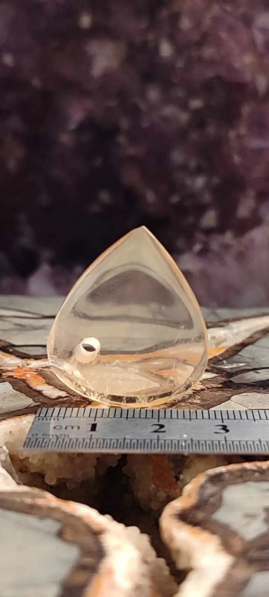 Citrine naturelle et véritable du Brésil médiator Grade A++++ Citrine naturelle Médiator