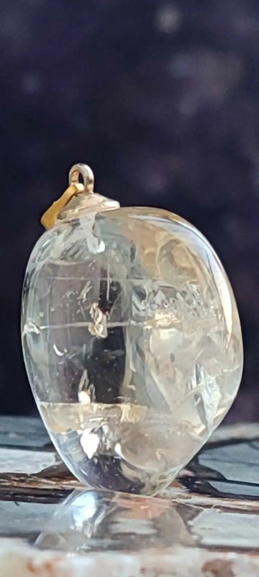 Citrine naturelle et véritable du Brésil pendentif Grade A++++ (fourni avec cordon) Citrine naturelle pendentif