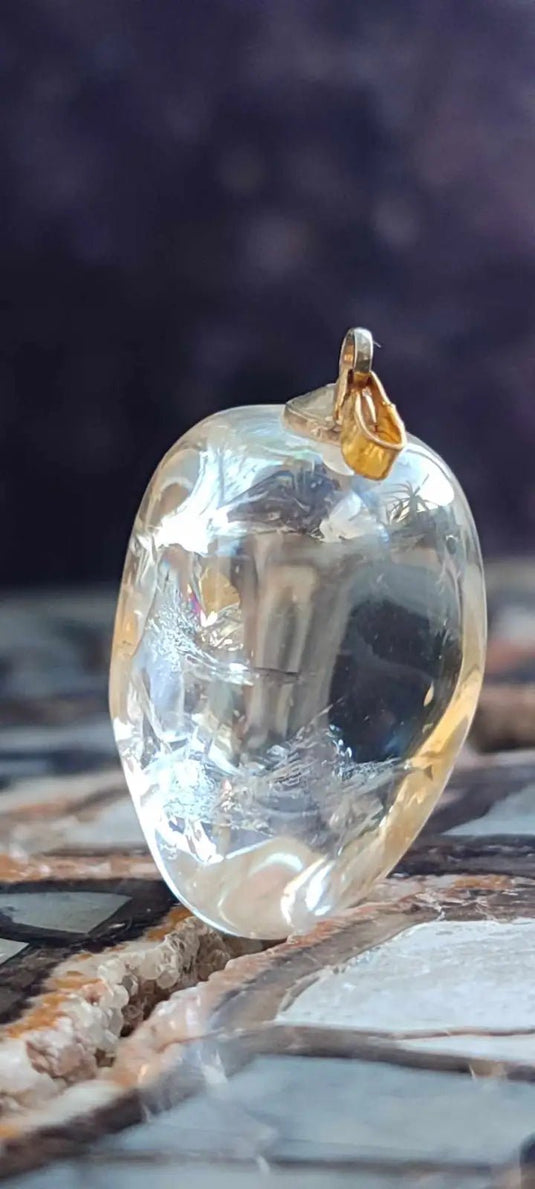 Citrine naturelle et véritable du Brésil pendentif Grade A++++ (fourni avec cordon) Citrine naturelle pendentif