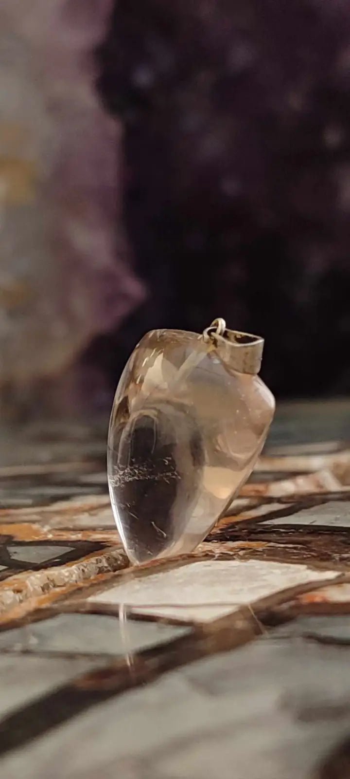 Chargez l'image dans la visionneuse de la galerie, Citrine naturelle et véritable du Brésil pendentif Grade A++++ (fourni avec cordon) Citrine naturelle pendentif
