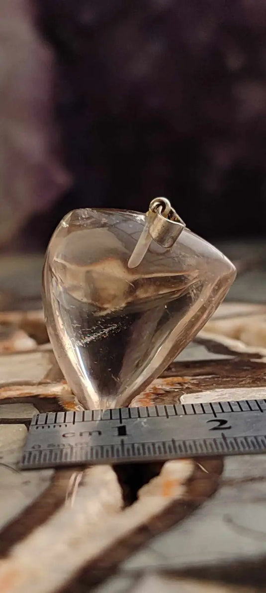 Citrine naturelle et véritable du Brésil pendentif Grade A++++ (fourni avec cordon) Citrine naturelle pendentif