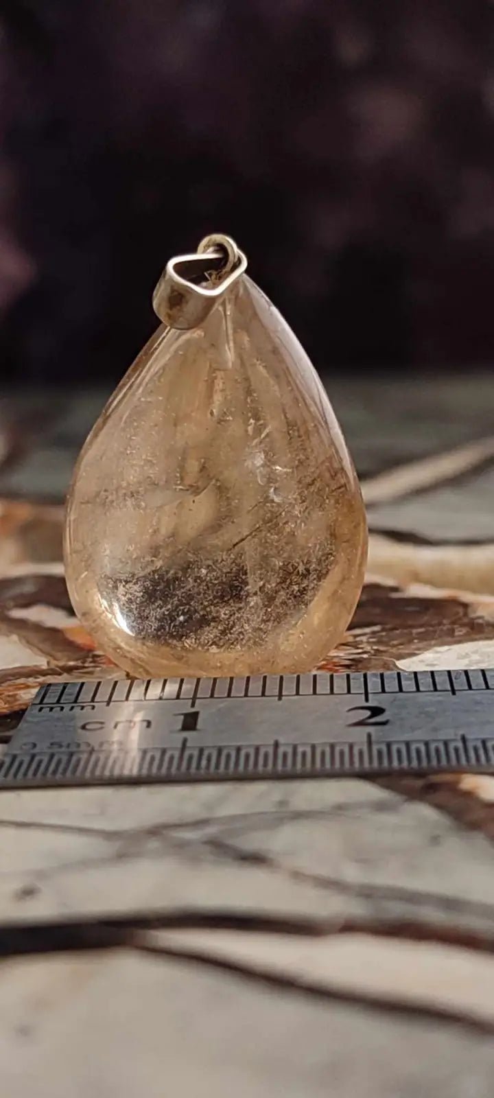 Load image into Gallery viewer, Citrine naturelle et véritable du Brésil pendentif Grade A++++ (fourni avec cordon) Citrine naturelle pendentif
