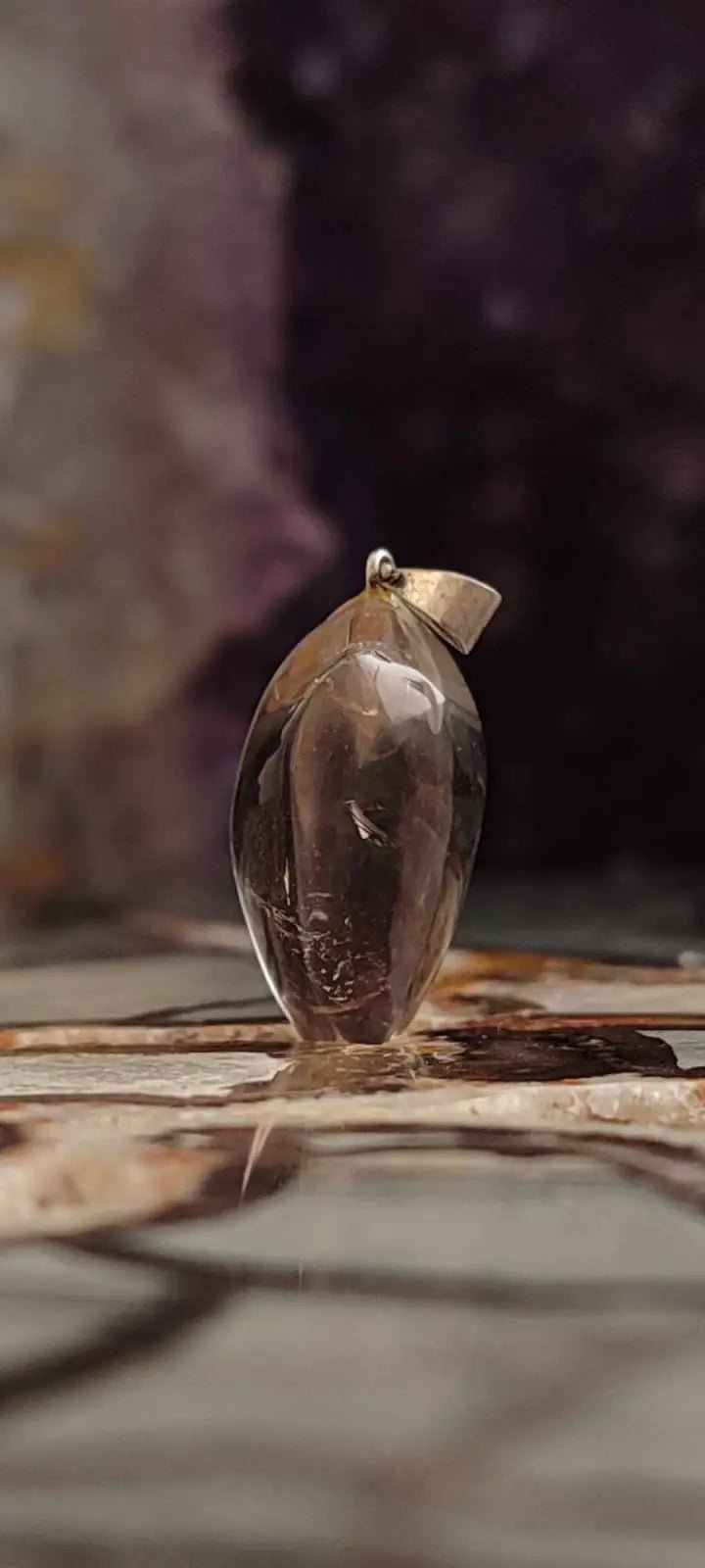 Chargez l'image dans la visionneuse de la galerie, Citrine naturelle et véritable du Brésil pendentif Grade A++++ (fourni avec cordon) Citrine naturelle pendentif
