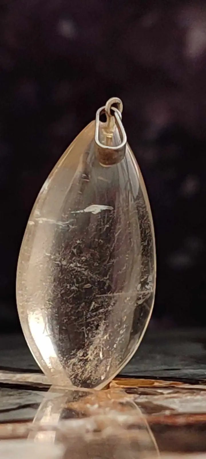 Load image into Gallery viewer, Citrine naturelle et véritable du Brésil pendentif Grade A++++ (fourni avec cordon) Citrine naturelle pendentif
