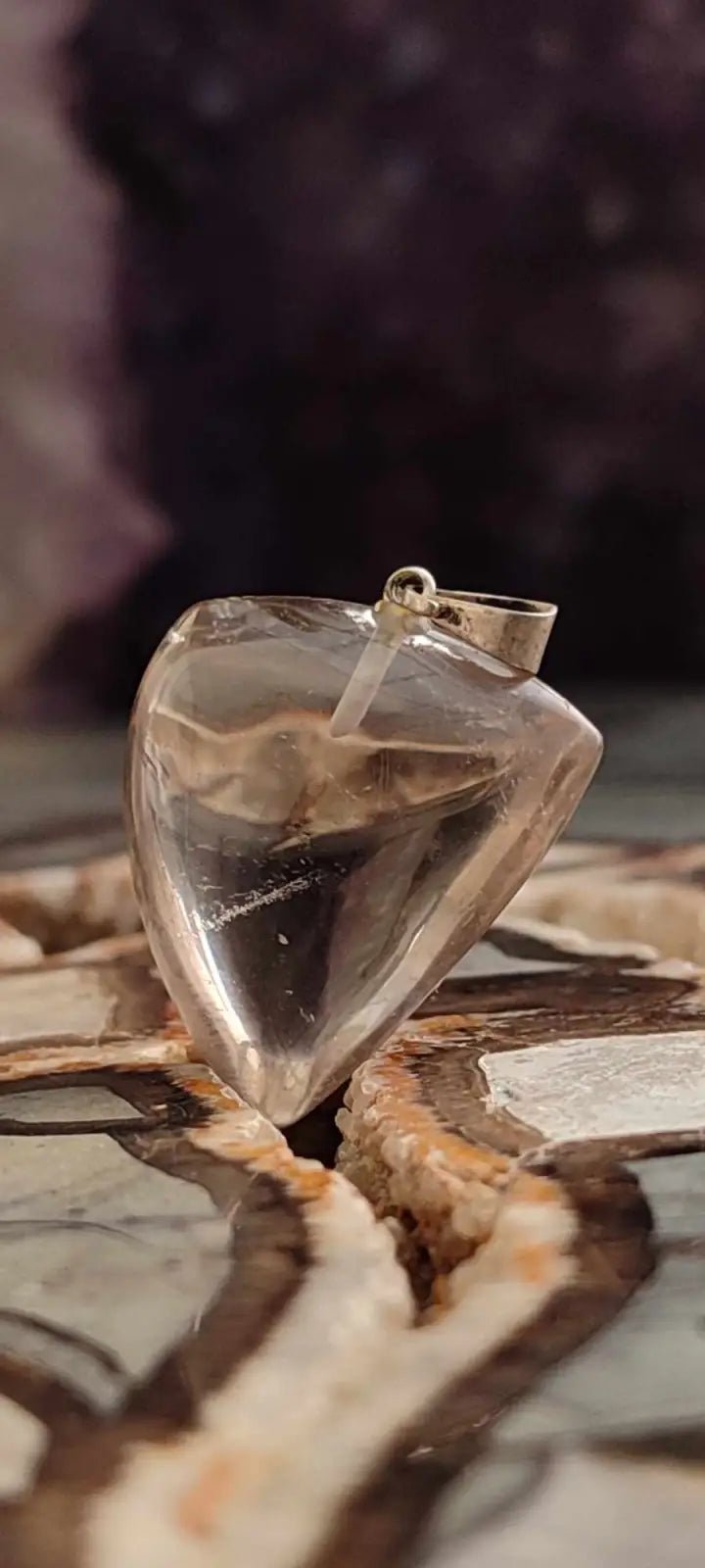 Chargez l'image dans la visionneuse de la galerie, Citrine naturelle et véritable du Brésil pendentif Grade A++++ (fourni avec cordon) Citrine naturelle pendentif
