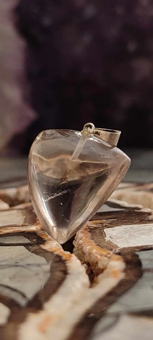 Citrine naturelle et véritable du Brésil pendentif Grade A++++ (fourni avec cordon) Citrine naturelle pendentif