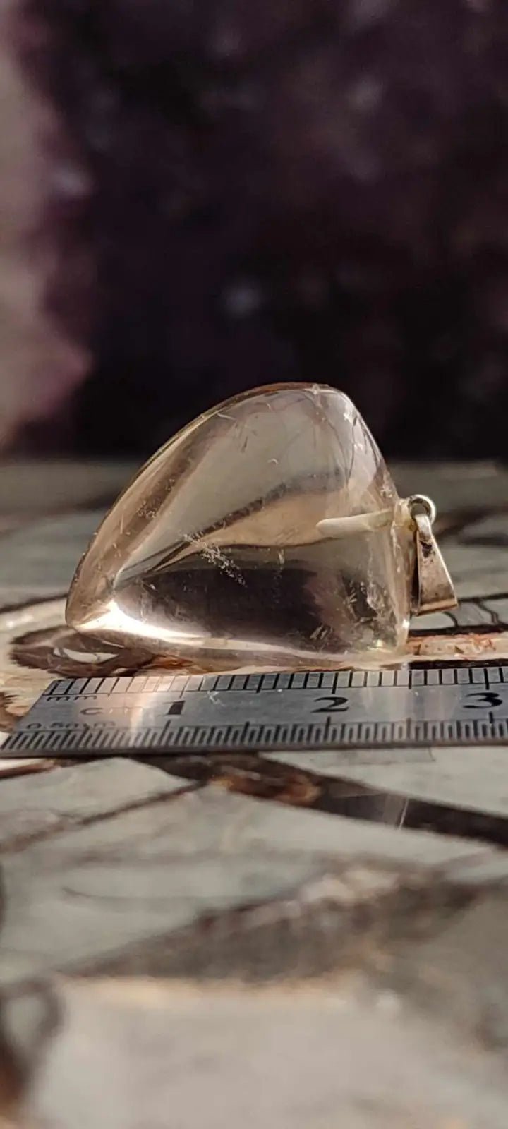 Chargez l'image dans la visionneuse de la galerie, Citrine naturelle et véritable du Brésil pendentif Grade A++++ (fourni avec cordon) Citrine naturelle pendentif
