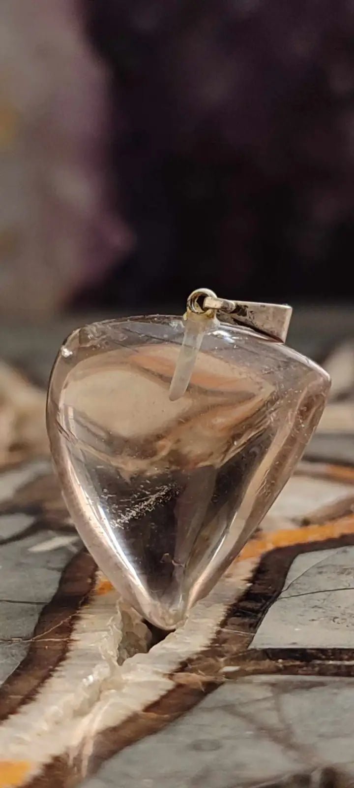 Chargez l'image dans la visionneuse de la galerie, Citrine naturelle et véritable du Brésil pendentif Grade A++++ (fourni avec cordon) Citrine naturelle pendentif
