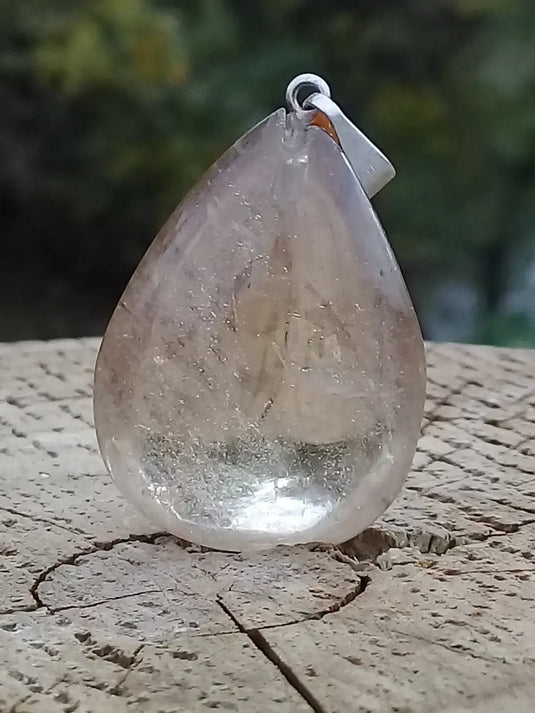 Citrine naturelle et véritable du Brésil pendentif Grade A++++ (fourni avec cordon) Citrine naturelle pendentif