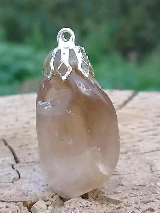 Citrine naturelle et véritable du Brésil pendentif Grade A++++ (fourni avec cordon) Citrine naturelle pendentif