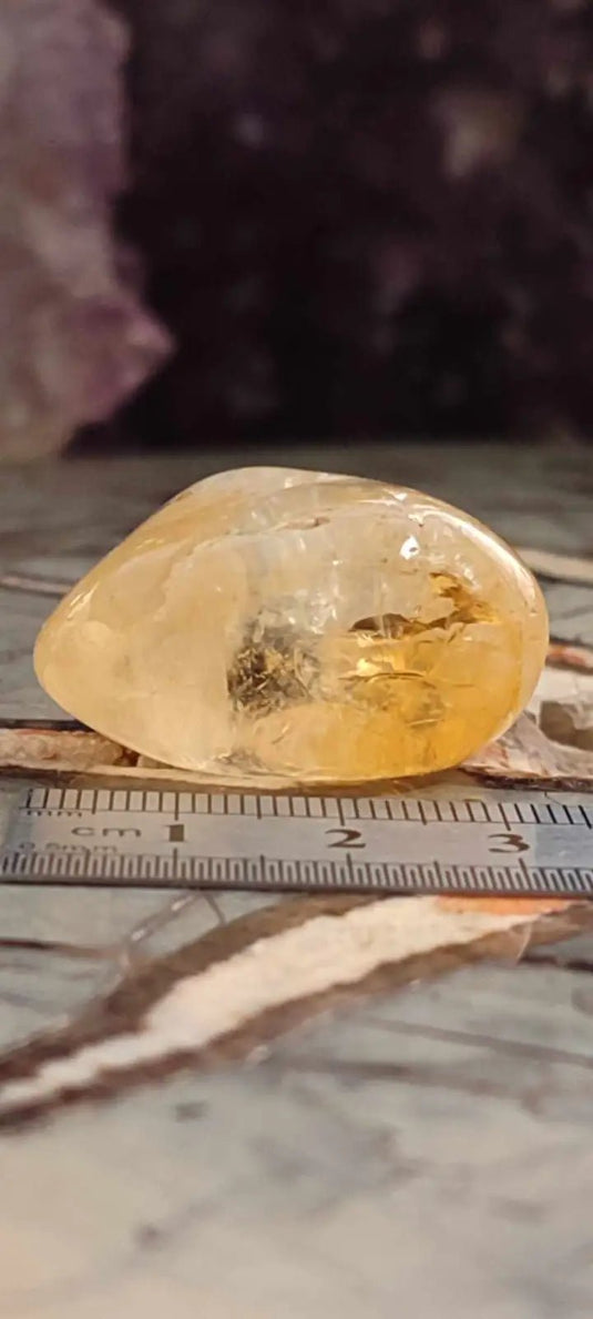 Citrine naturelle et véritable du Brésil pierre roulée Grade A++++ Citrine pierre roulée