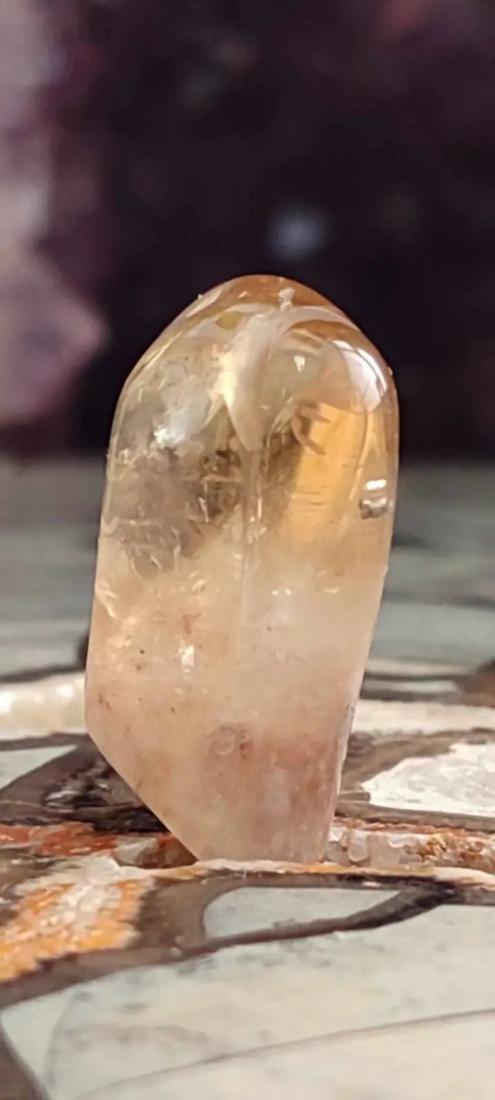 Load image into Gallery viewer, Citrine naturelle et véritable du Brésil pierre roulée Grade A++++ Citrine pierre roulée
