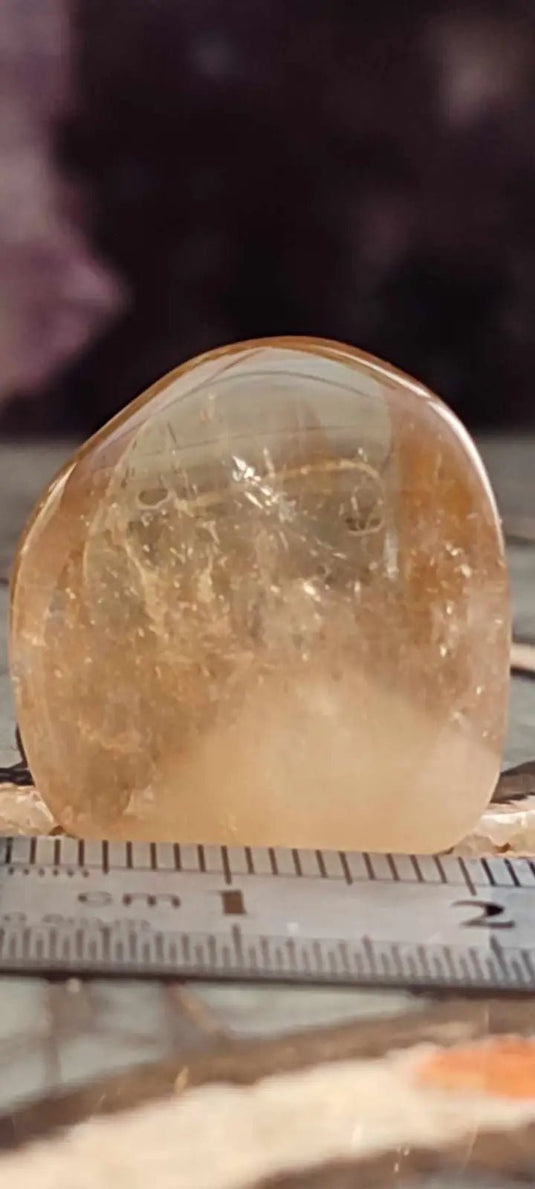 Citrine naturelle et véritable du Brésil pierre roulée Grade A++++ Citrine pierre roulée