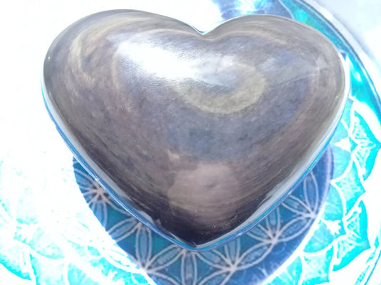 Cœur Obsidienne Œil céleste Grade A ++++ Cœur Obsidienne Œil céleste