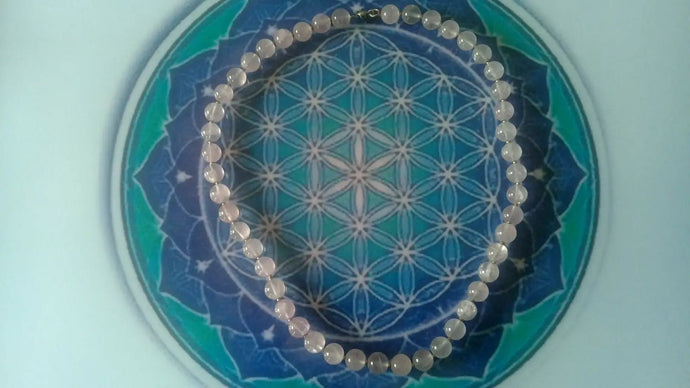 Collier en Quartz rose Grade A ++++ Collier en Quartz rose