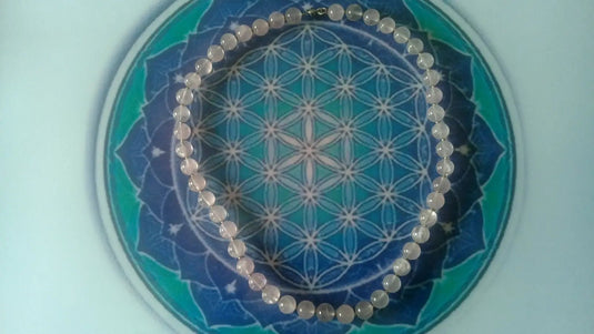 Collier en Quartz rose Grade A ++++ Collier en Quartz rose