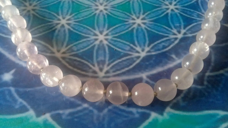 Load image into Gallery viewer, Collier en Quartz rose Grade A ++++ Collier en Quartz rose
