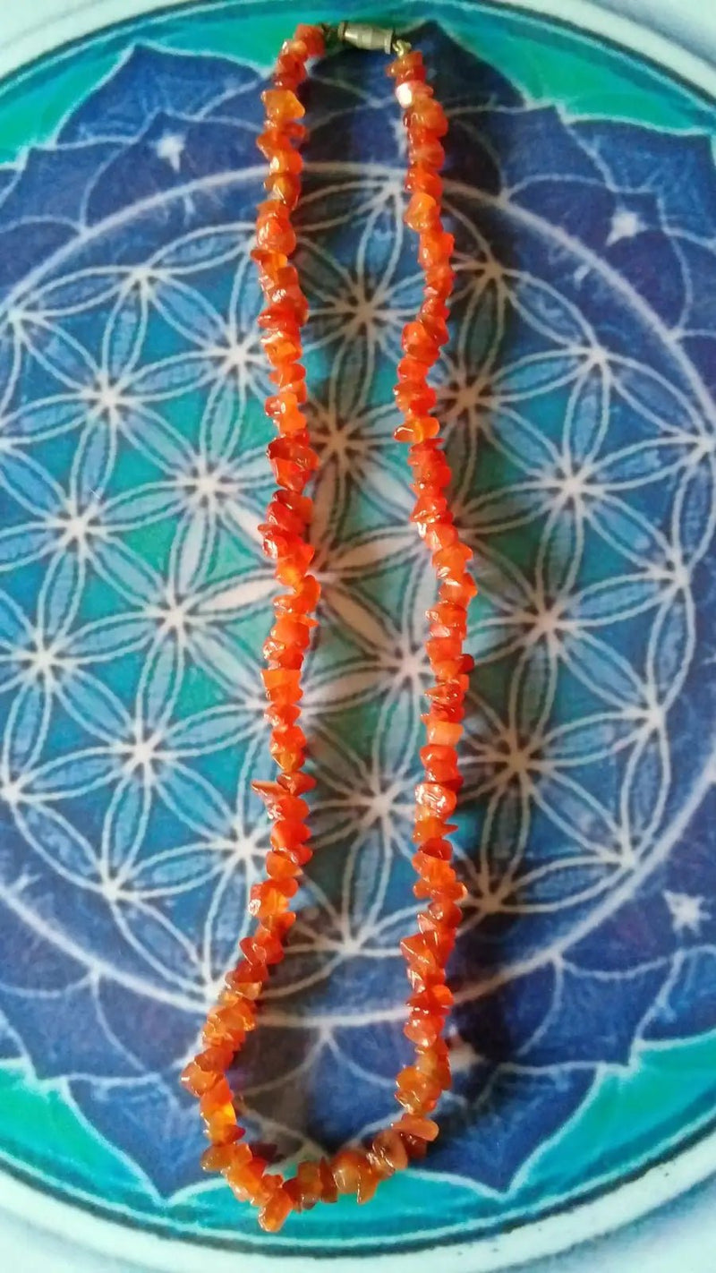 Load image into Gallery viewer, Cornaline collier en chip’s Grade A +++ Cornaline collier
