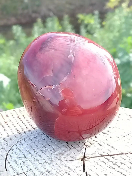 Cornaline du Brésil galet grade A++++ Cornaline galet