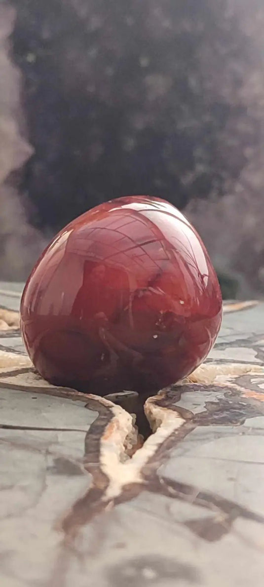 Cornaline du Brésil galet grade A++++ Cornaline galet