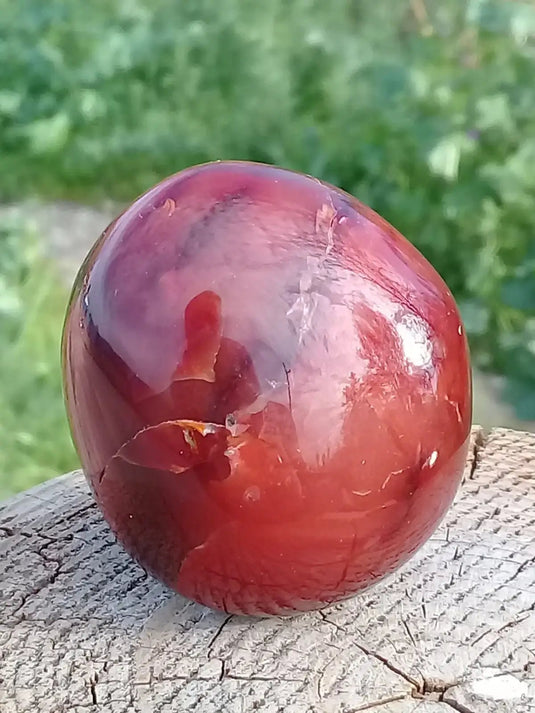 Cornaline du Brésil galet grade A++++ Cornaline galet