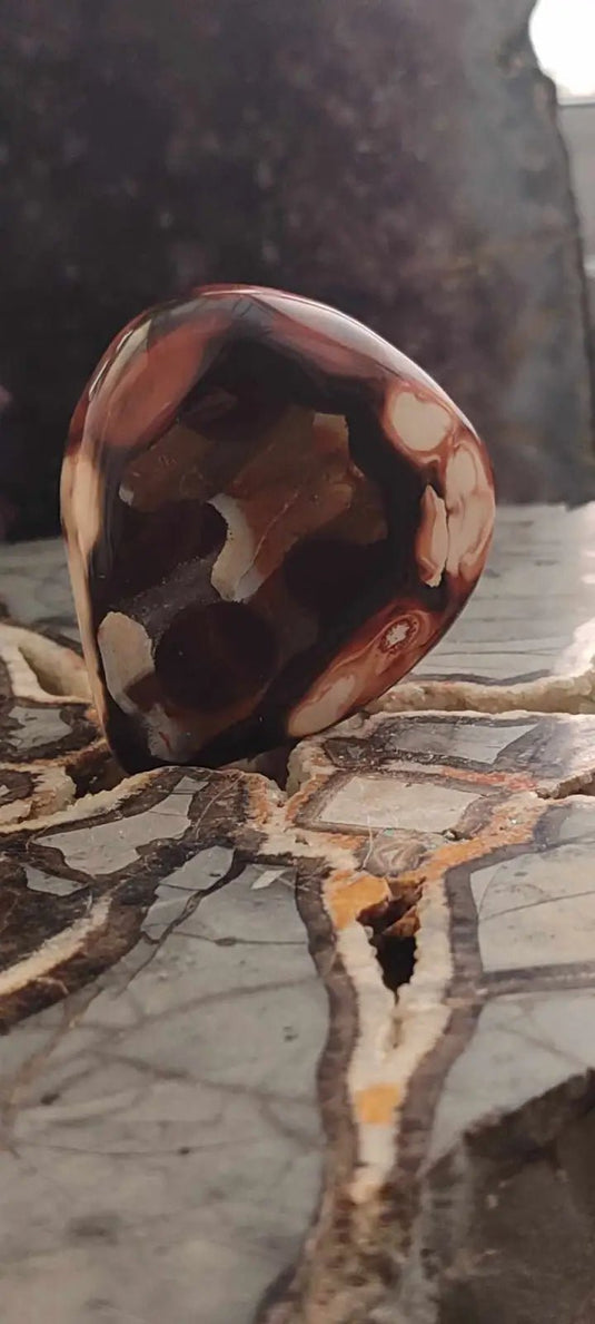 Cornaline du Brésil galet Grade A++++ Cornaline galet