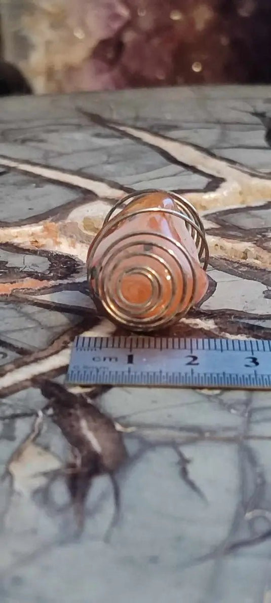 Cornaline du Brésil pendentif Grade A ++++ (Fourni avec cage & cordon) Cornaline pendentif