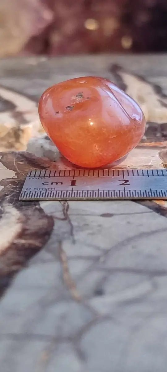 Chargez l&#39;image dans la visionneuse de la galerie, Cornaline du Brésil pierre roulée Grade A +++++ Cornaline pierre roulée
