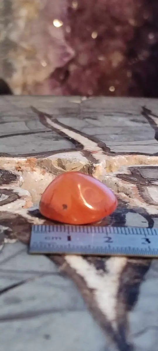 Chargez l&#39;image dans la visionneuse de la galerie, Cornaline du Brésil pierre roulée Grade A ++++ Cornaline pierre roulée
